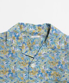 LENO LIBERTY PRINT OPEN COLLAR SHIRTS / リバティプリント半袖シャツ