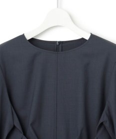 CLASSY.10月号掲載/洗える】TWマットクロス ペプラム ブラウス