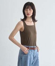 YECCA VECCA 2wayスクエアリブタンクトップ