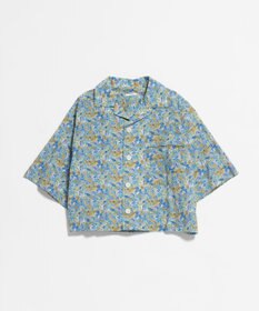 LENO LIBERTY PRINT OPEN COLLAR SHIRTS / リバティプリント半袖シャツ