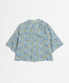 LENO LIBERTY PRINT OPEN COLLAR SHIRTS / リバティプリント半袖シャツ