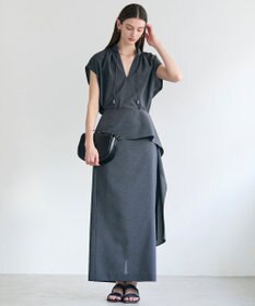 BEIGE， 【イージーケア・セットアップ対応】BATEAU / サイドディテール Iラインスカート