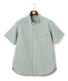 J.PRESS MEN 風が通るシアサッカーの清涼感【吸水速乾 / 高通気性】【クールマックス】サッカーギンガムチェック シャツ / B.D.