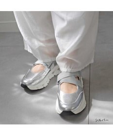 Pointer 日本製 本革ストラップスニーカー