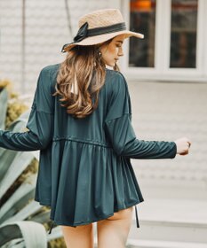 San-ai Resort（三愛水着楽園） 【UPF50＋】水陸両用羽織り　M【Coral veil（コーラルヴェール）】