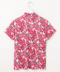 23区GOLF 【WOMEN】【接触冷感・UVケア・吸水速乾】ブーゲンビリア柄 ポロシャツ