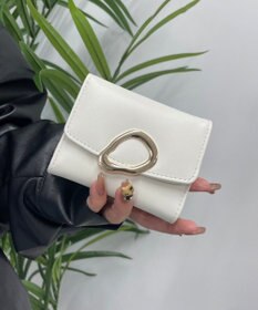 WEGO ニュアンスパーツフラップウォレット