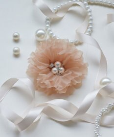 Tiaclasse チュールフラワーコサージュ