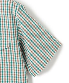 J.PRESS MEN 風が通るシアサッカーの清涼感【吸水速乾 / 高通気性】【クールマックス】サッカーギンガムチェック シャツ / B.D.