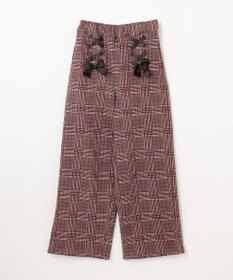 ANY KIDS レースアップ 裏シャギーワイドパンツ