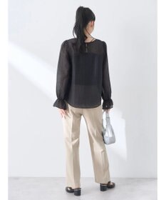 earth music&ecology キャンディースリーブシアーブラウス