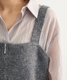 Green Parks ＳＥＴ２点ラメシャギービスチェ＋シャツ