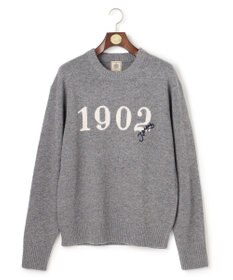 J.PRESS MEN 【NYUZELESS】1902 クルーネックロゴ ニット グレー系