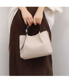 UNBILLION カシュカシュ cachecache / フェイクレザーショルダーバッグ付スクエアトート
