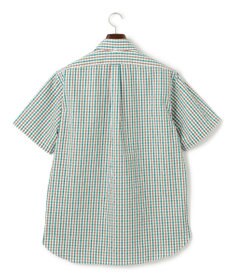 J.PRESS MEN 風が通るシアサッカーの清涼感【吸水速乾 / 高通気性】【クールマックス】サッカーギンガムチェック シャツ / B.D.