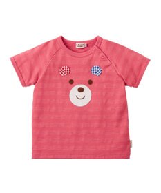 MIKI HOUSE HOT BISCUITS 【80-120cm】 顔ドン 半袖Tシャツ