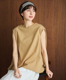 #Newans 【洗える】スクエアシルエットノースリーブカットソー