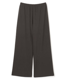 UNFILO L 【ウエストゴム】ライトジョーゼット イージーワイドパンツ