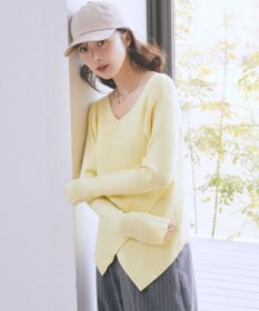 earth music&ecology クロスニットプルオーバー