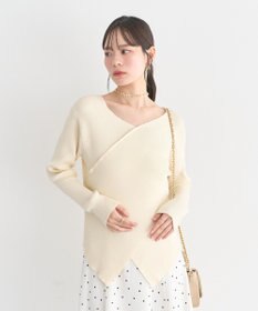 earth music&ecology クロスニットプルオーバー