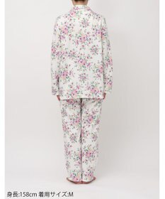 WACOAL ワコール_リラックス＆スリープ パジャマ 綿混(本体) あったか 長袖 長ズボン ミントン レディース NDW462 /ワコール