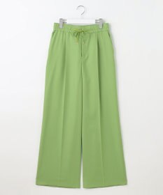 自由区 【カタログ掲載・接触冷感・UVケア・洗える】フルダルスパンマイクロピーチワイドストレート パンツ