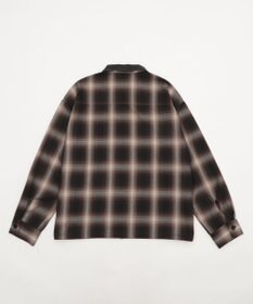 WEGO 【ユニセックス着用ITEM/MLサイズ展開】オンブレチェックシャツジャケット