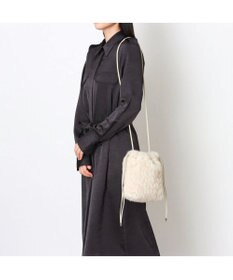 UNBILLION カシュカシュ cachecache / ミンク風カットファー巾着ミニバッグ