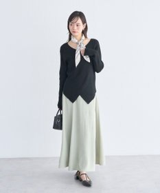 earth music&ecology クロスニットプルオーバー