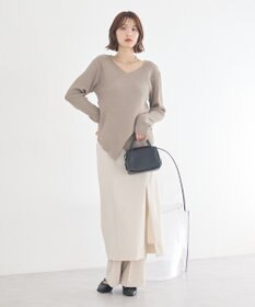 earth music&ecology クロスニットプルオーバー