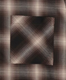 WEGO 【ユニセックス着用ITEM/MLサイズ展開】オンブレチェックシャツジャケット