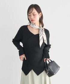 earth music&ecology クロスニットプルオーバー