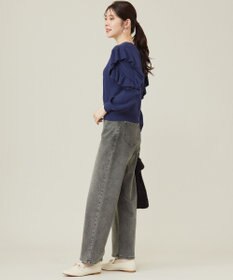 ANY SIS 【洗える】フリルスリーブ ニット