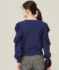 ANY SIS 【洗える】フリルスリーブ ニット