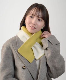 MOONBAT MACKINTOSH PHILOSOPHY(マッキントッシュ フィロソフィー）【ギフトBOX付】ウール100％ リバーシブル ニット マフラー ユニセックス 日本製