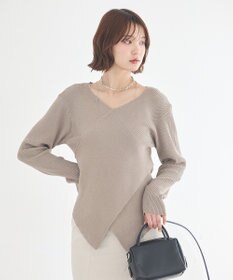 earth music&ecology クロスニットプルオーバー