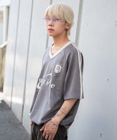 WEGO 【ユニセックス着用ITEM/MLサイズ展開】フェイクスウェードゲームT（SS）