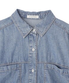 Green Parks シアーデニムシャツワンピース