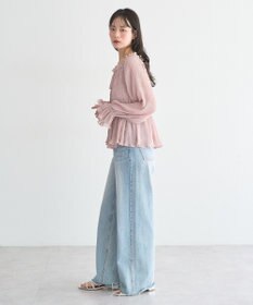 earth music&ecology 【2WAY】シャーリングフリルオフショルブラウス