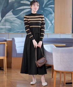 Tiaclasse ニットドッキングワンピース