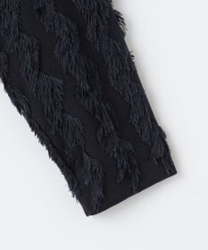 自由区 L 【洗える】カットジャガード ニット