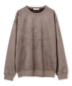 UNFILO MENS 【男女兼用】クリーンスエード エンボスロゴ クルー