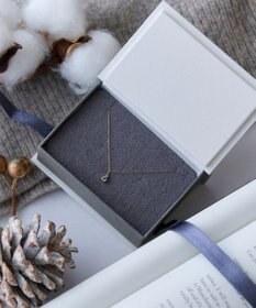 Phoebe 【K10】ジュエルラックネックレス　アクアマリン/3月誕生石/天然石/全長:40cm