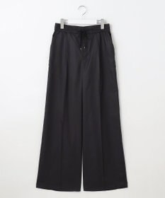 自由区 【カタログ掲載・接触冷感・UVケア・洗える】フルダルスパンマイクロピーチワイドストレート パンツ