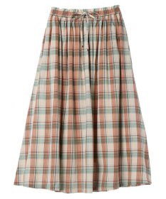 CRAFT STANDARD BOUTIQUE チェックギャザーロングスカート