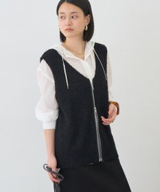 AMERICAN HOLIC ダブルZIPシャギーニットベスト