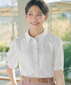 Tiaclasse L 【新色追加】パフスリーブシャツブラウス