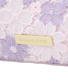 Maison de FLEUR フラワーレーススクエアトートバッグ