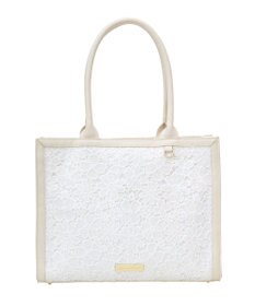 Maison de FLEUR フラワーレーススクエアトートバッグ
