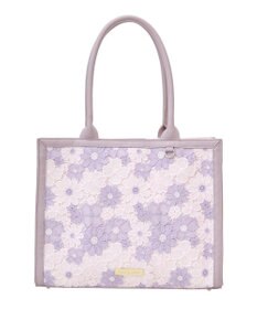Maison de FLEUR フラワーレーススクエアトートバッグ